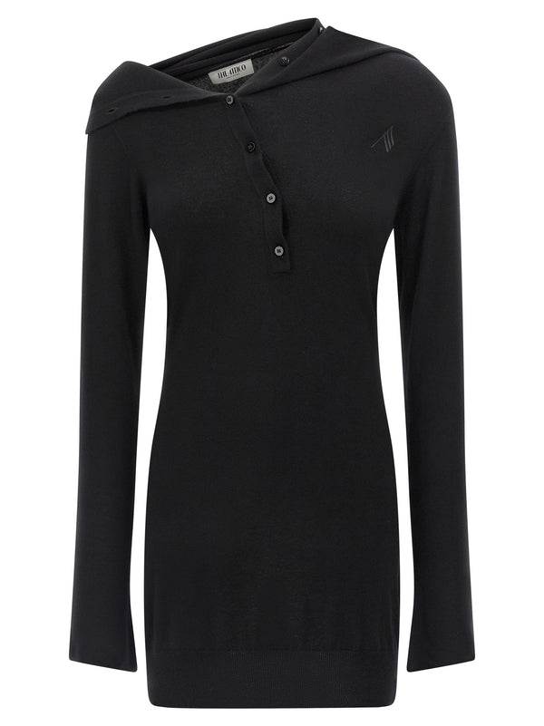 The Attico 80% virgin wool tunic in black