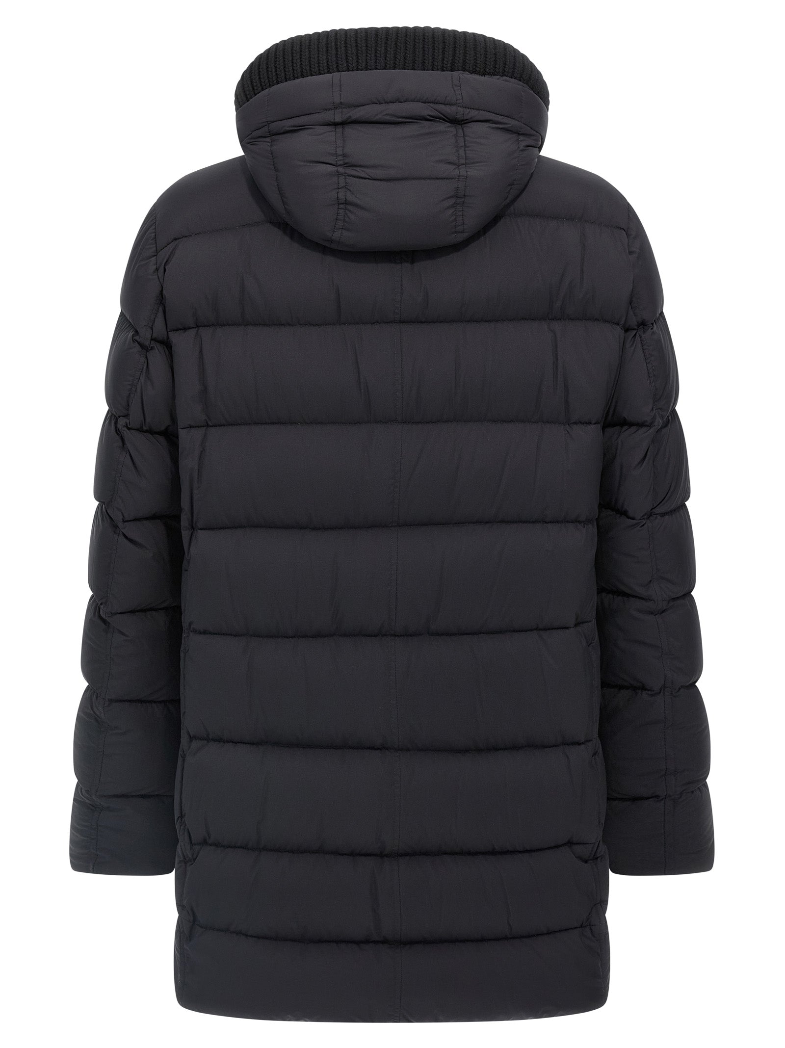 Herno 100% Polyamide down jacket in black — view 3