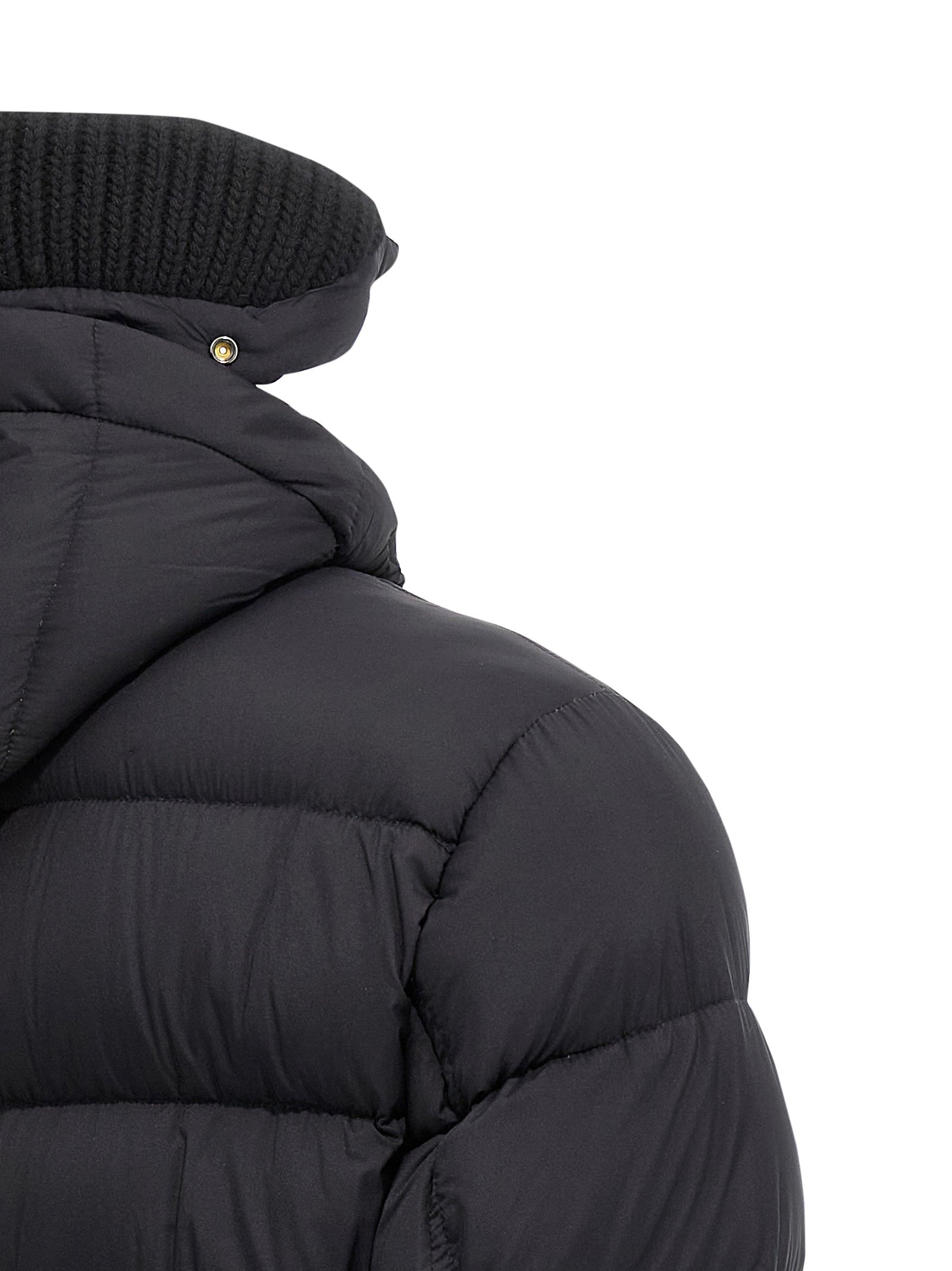 Herno 100% Polyamide down jacket in black — view 5
