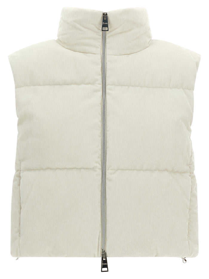 Herno 76% viscose vest in white
