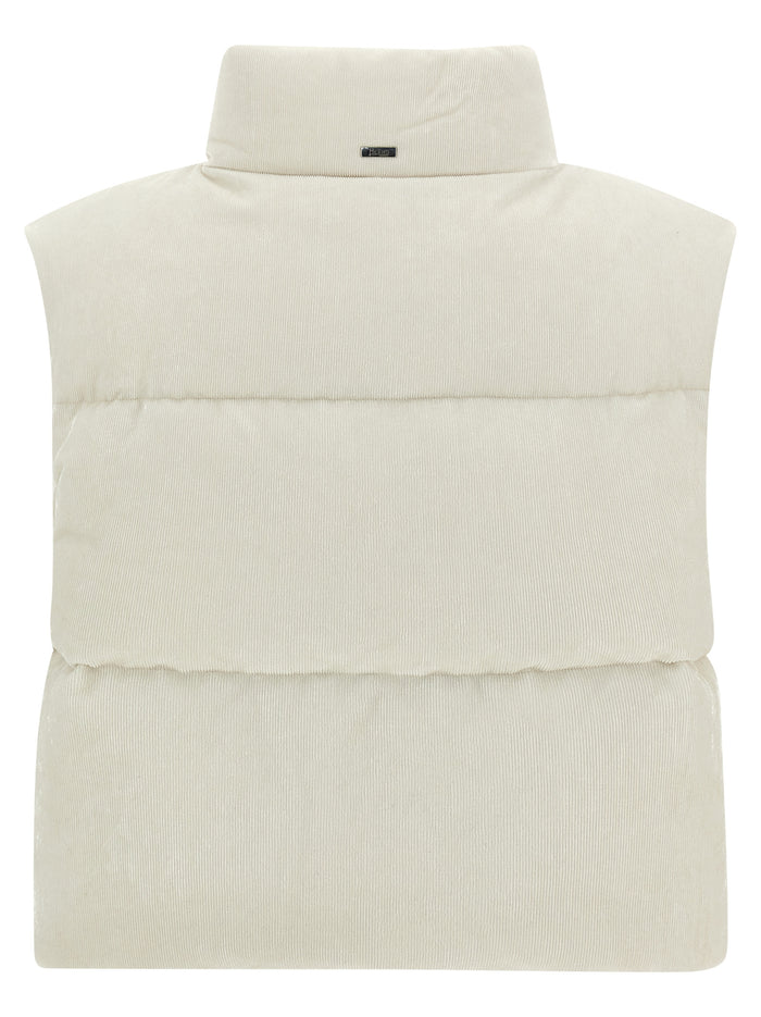 Herno 76% viscose vest in white — view 2