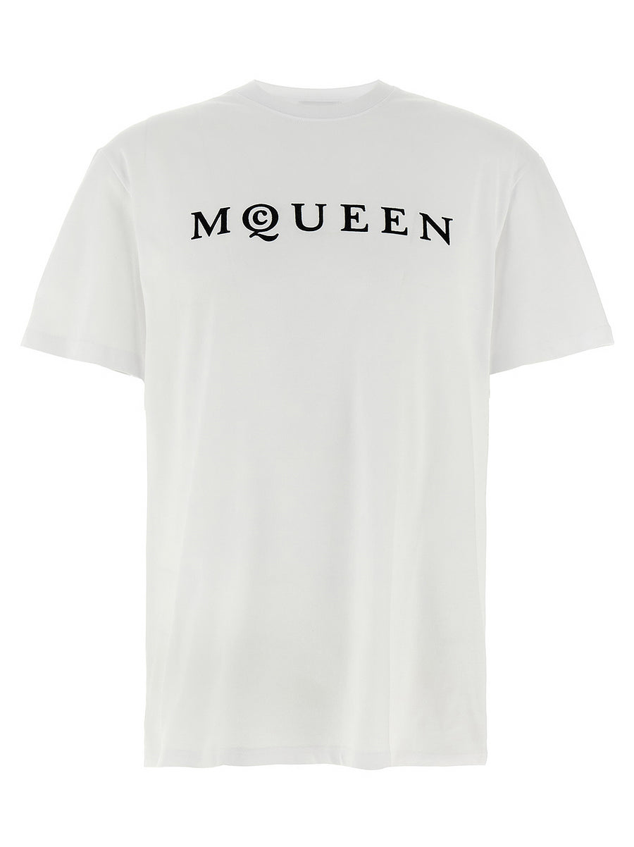 Alexander McQueen 100% cotton t-shirt in white