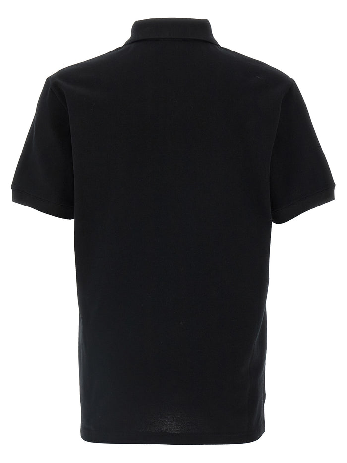 Alexander McQueen 100% Cotton polo shirt in black — view 2
