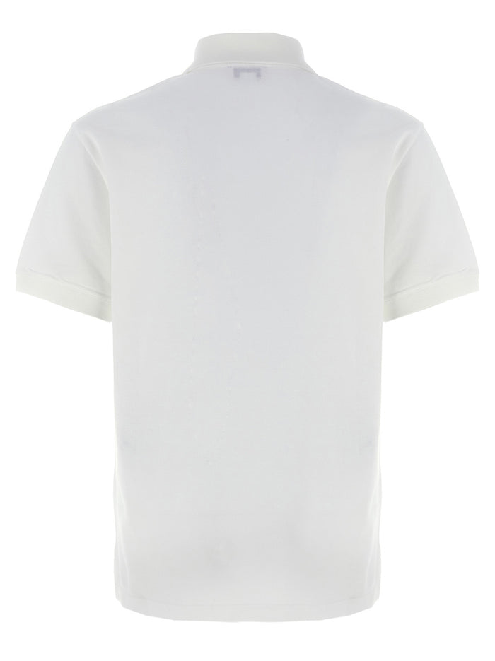 Alexander McQueen 100% cotton polo shirt in white — view 2