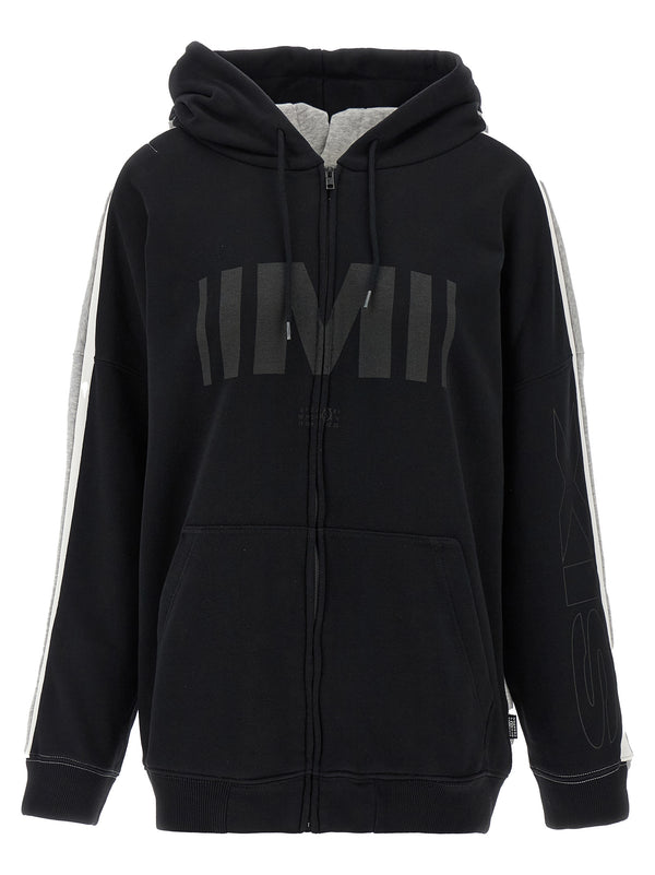 MM6 Maison Margiela 66% cotton hoodie in black