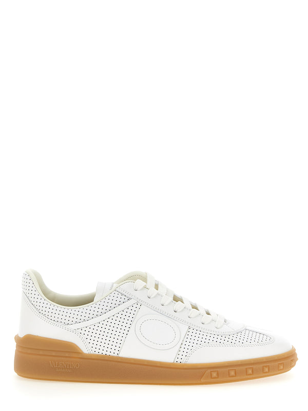 Valentino Garavani 100% calfskin leather (Bos Taurus) sneaker in white