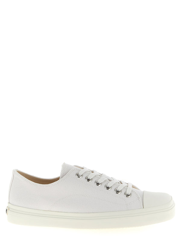 Moschino 100% cotton sneaker in white