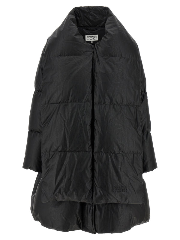 MM6 Maison Margiela 100% Viscose down jacket in black