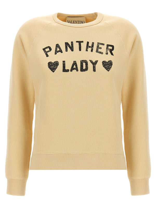 Valentino Garavani 100% cotton sweatshirt in beige