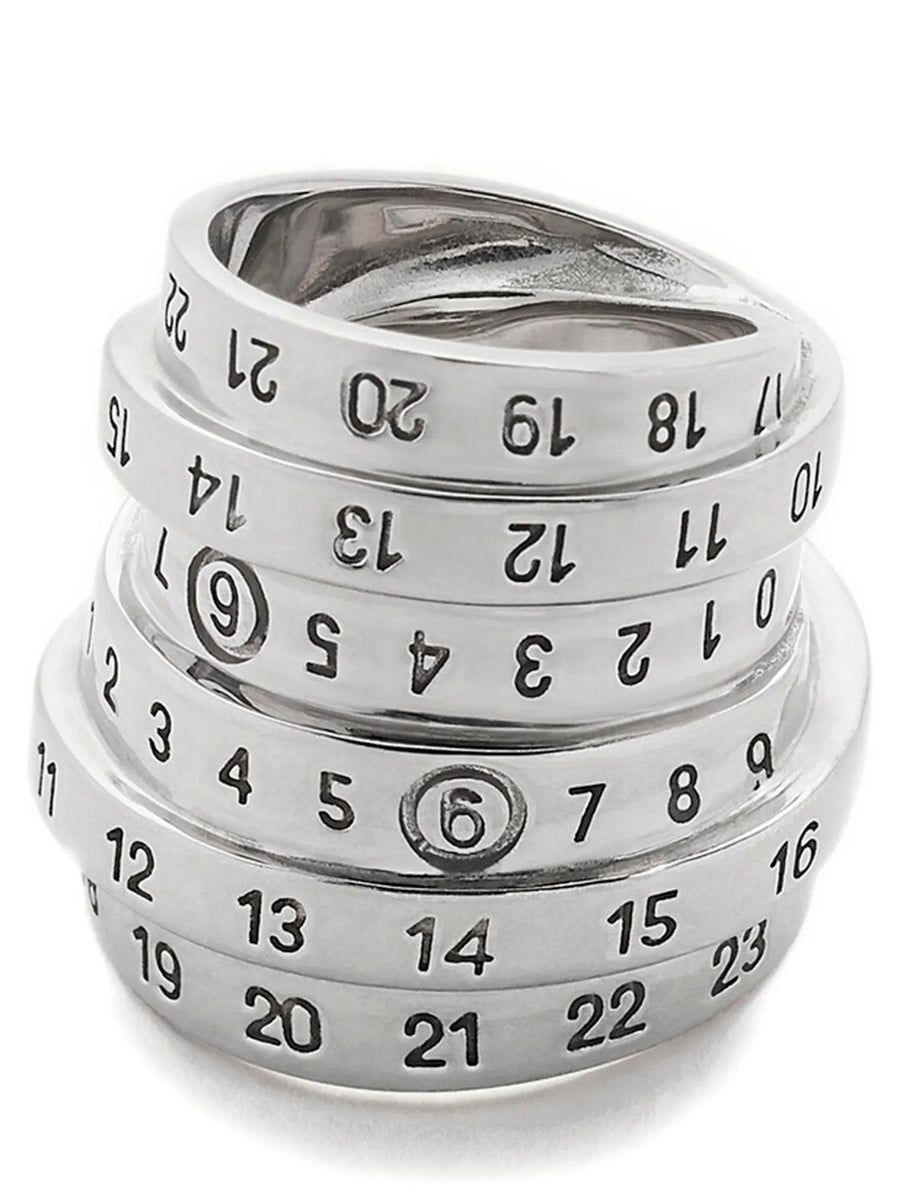 MM6 Maison Margiela 100% brass ring in silver