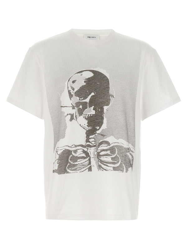 Alexander McQueen 100% cotton t-shirt in white