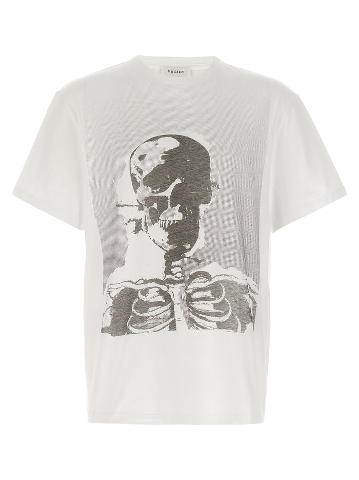 Alexander McQueen 100% cotton t-shirt in white