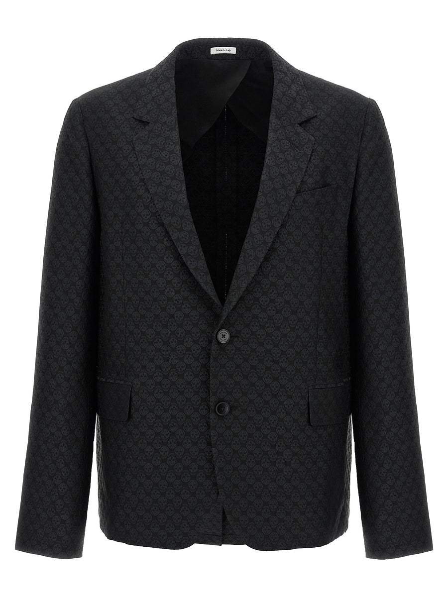 Alexander McQueen 78% viscose blazer in black