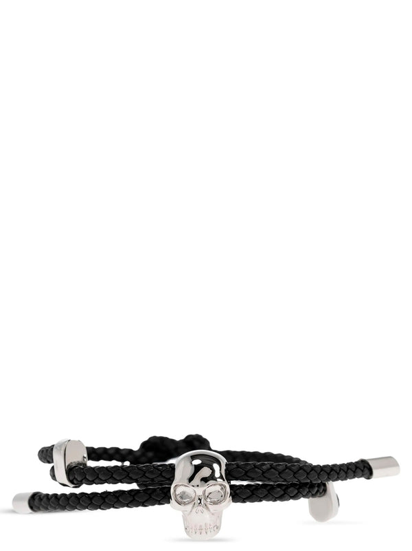 Alexander McQueen 100% Calfskin Leather bracelet in black