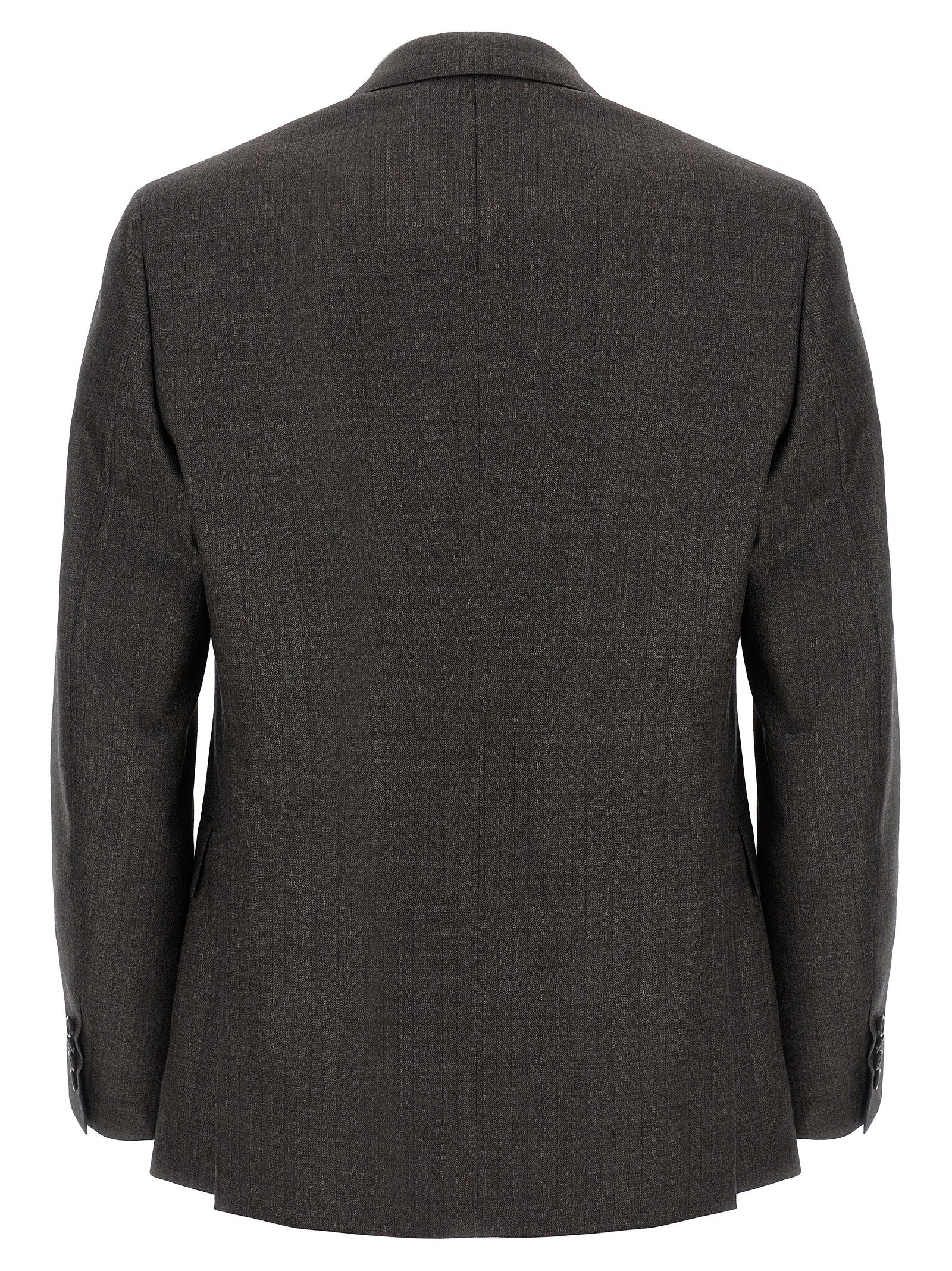 Brioni 100% wool suit in brown — view 2