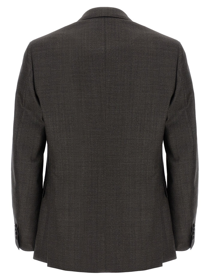 Brioni 100% wool suit in brown — view 2