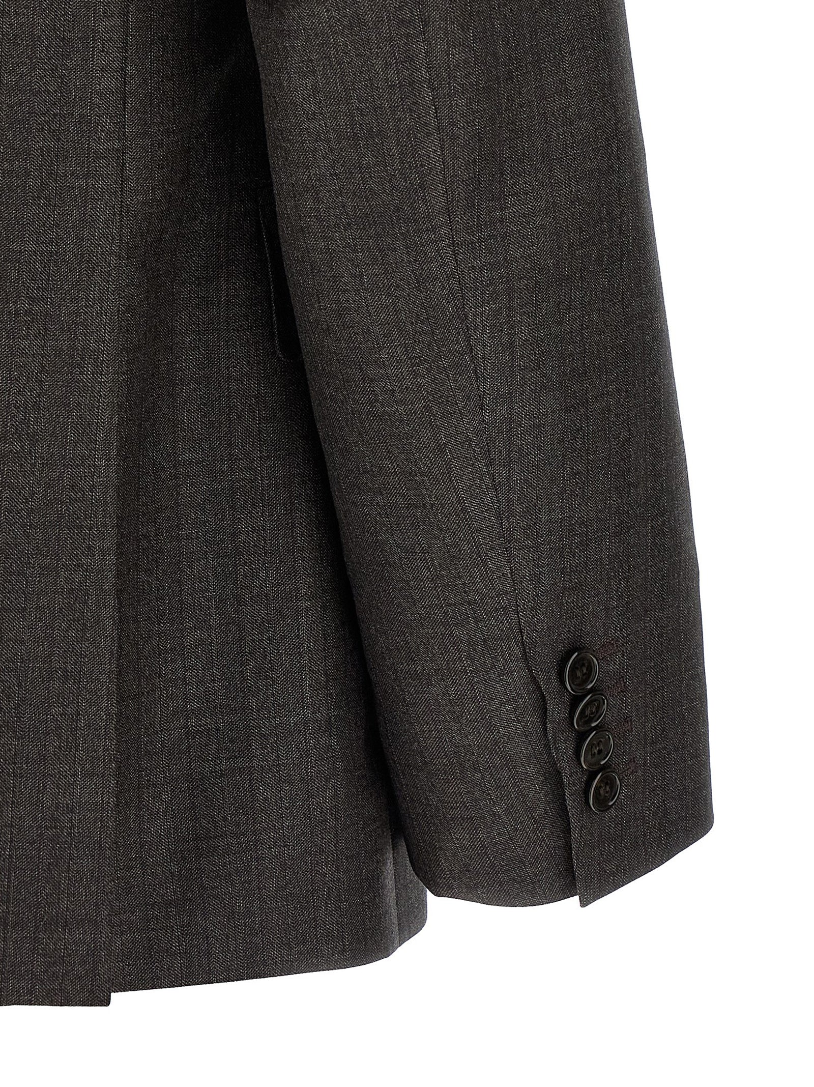 Brioni 100% wool suit in brown — view 3