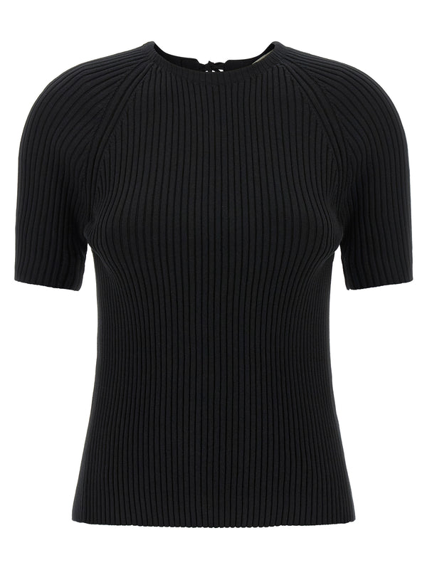 Tory Burch 85% cotton sweater in black