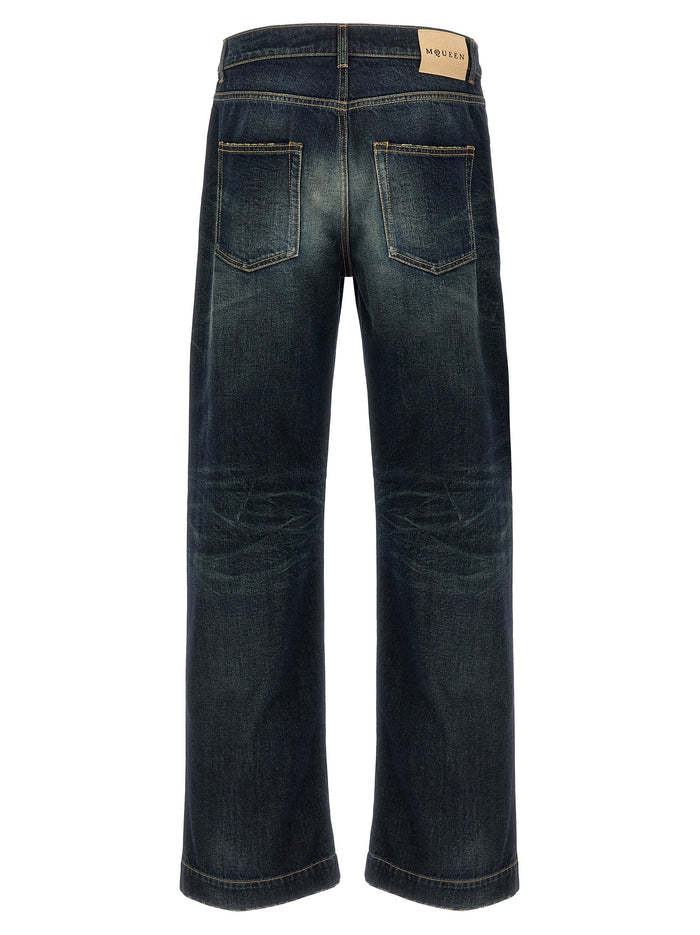 Alexander McQueen 100% Cotton jeans in blue — view 2
