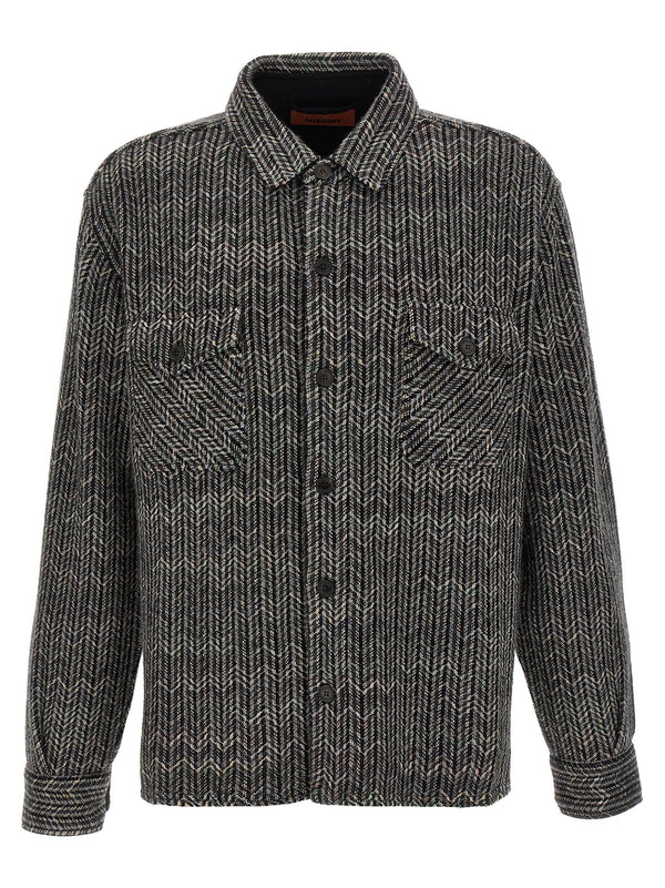 Missoni 66% wool shirt in gray