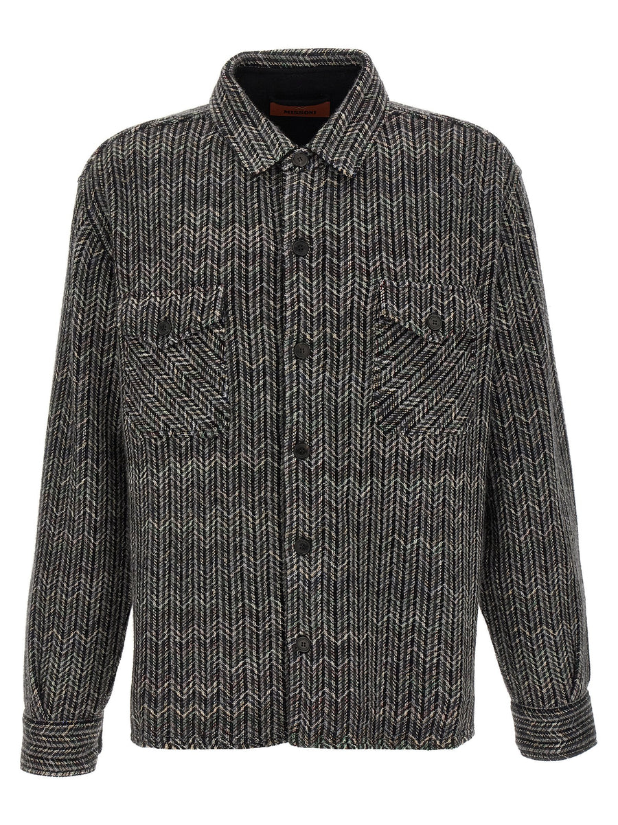 Missoni 66% wool shirt in gray
