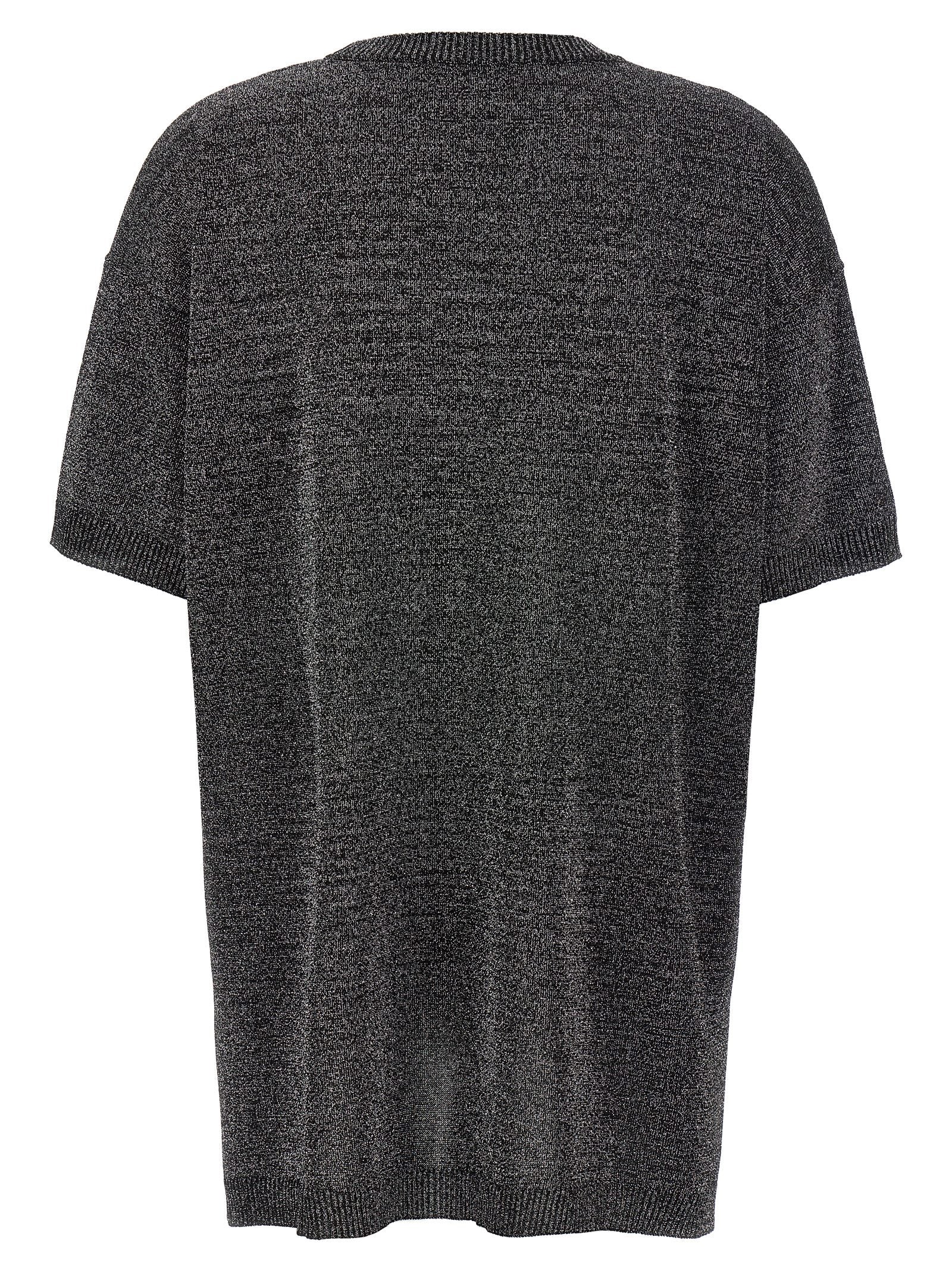 Missoni 88% viscose t-shirt in silver — view 2