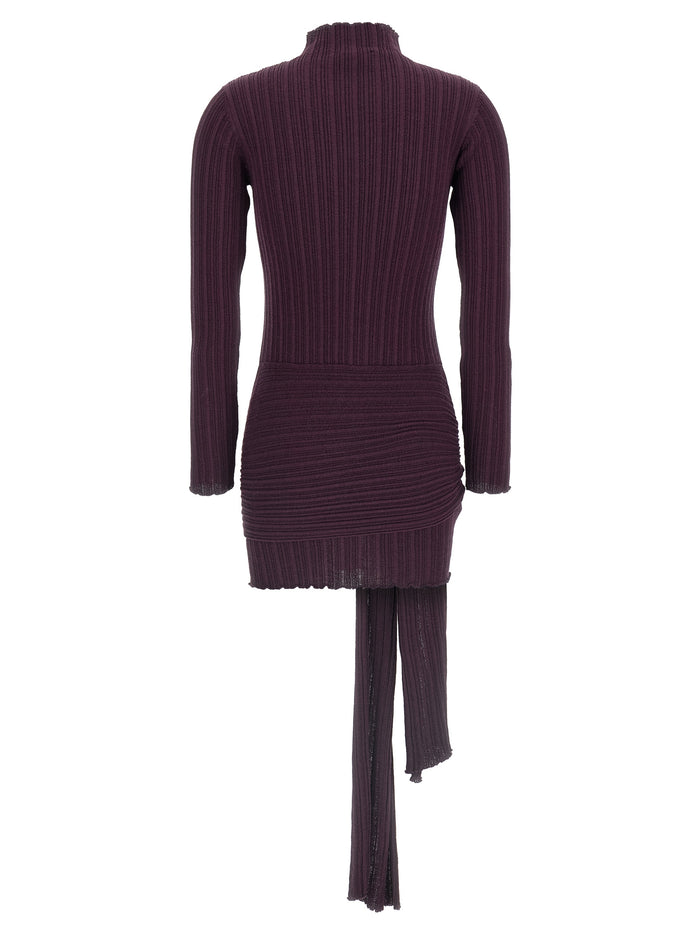 Giuseppe Di Morabito 62% wool dress in purple — view 2