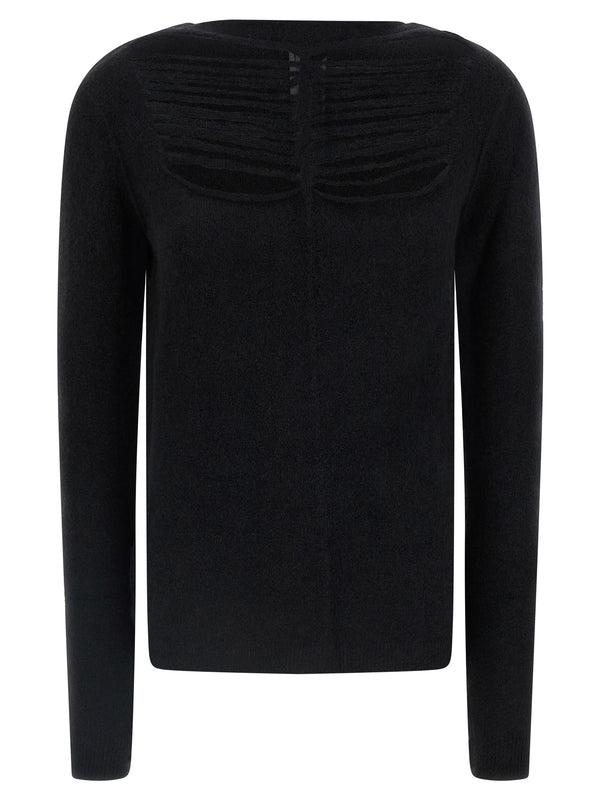 Rick Owens 87% wool sweater in black