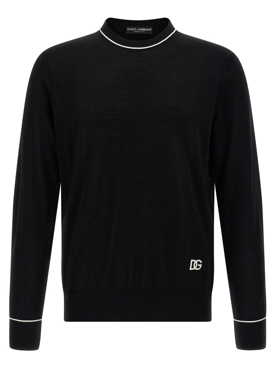 Dolce & Gabbana 100% Wool sweater in black