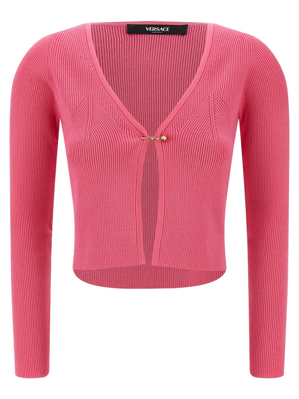 Versace 83% Viscose cardigan in pink
