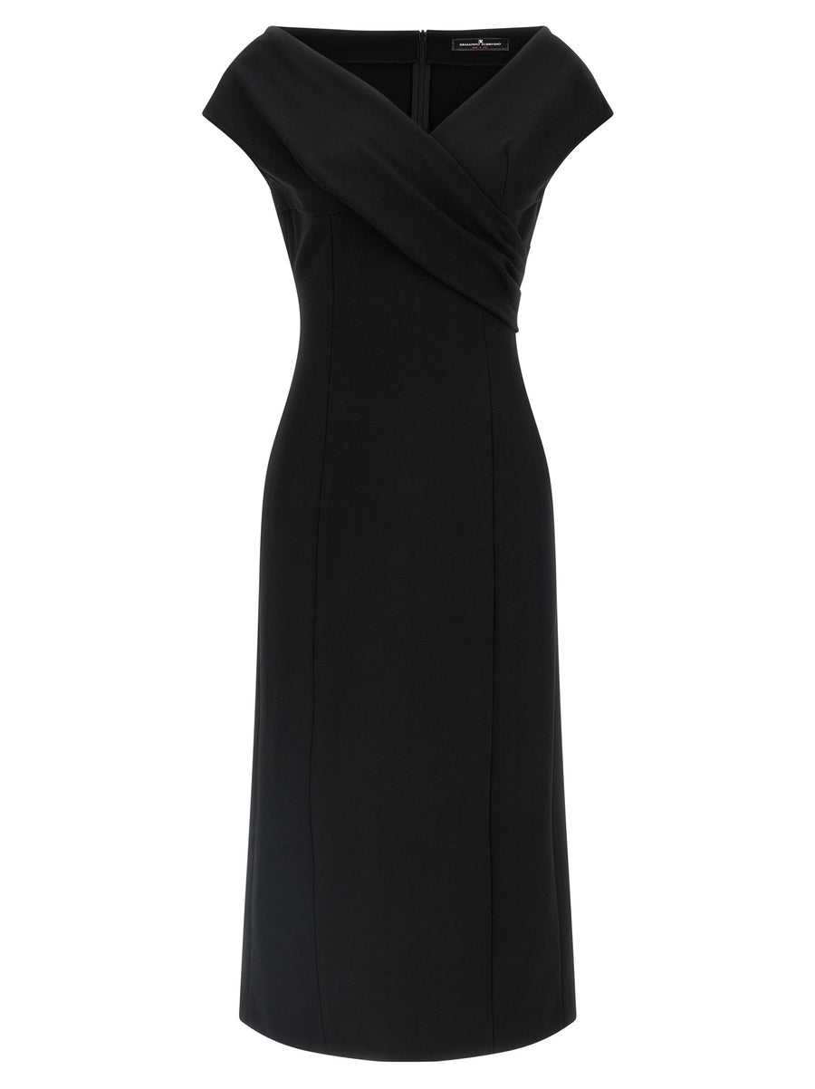 Ermanno Scervino 67% viscose dress in black