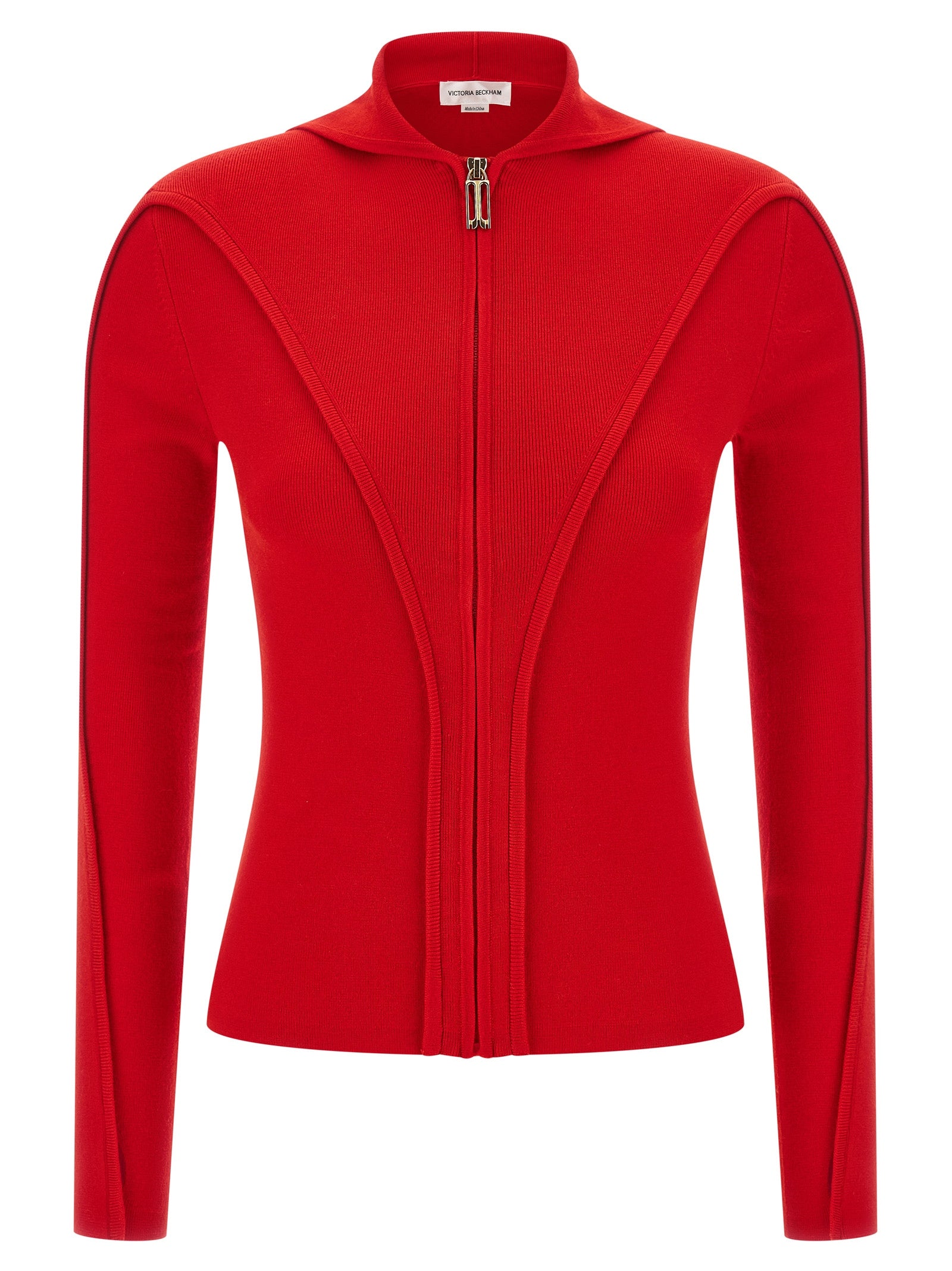Victoria Beckham 82% wool jacket in red