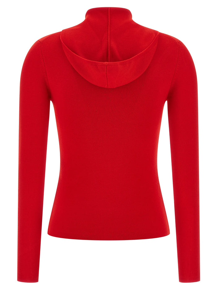 Victoria Beckham 82% wool jacket in red — view 2
