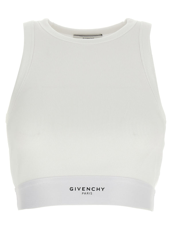 Givenchy 98% Cotton tank top in white