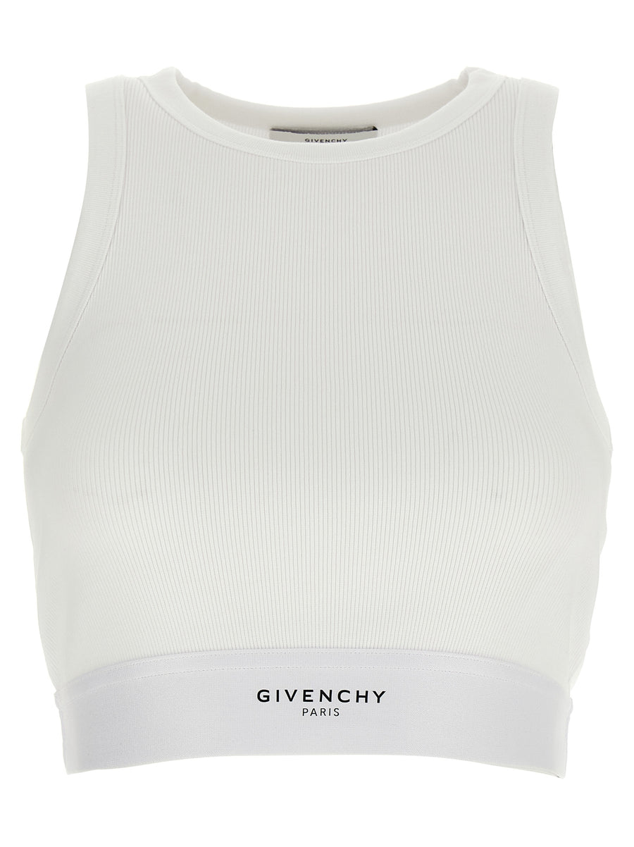 Givenchy 98% Cotton tank top in white