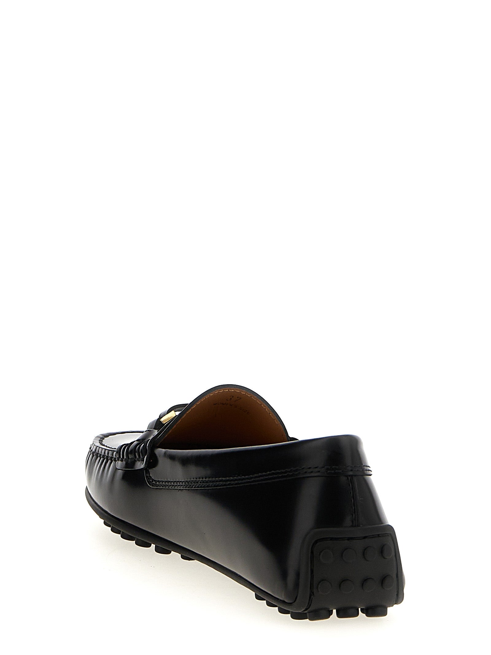 Tod's 100% calfskin leather loafers in black — view 3