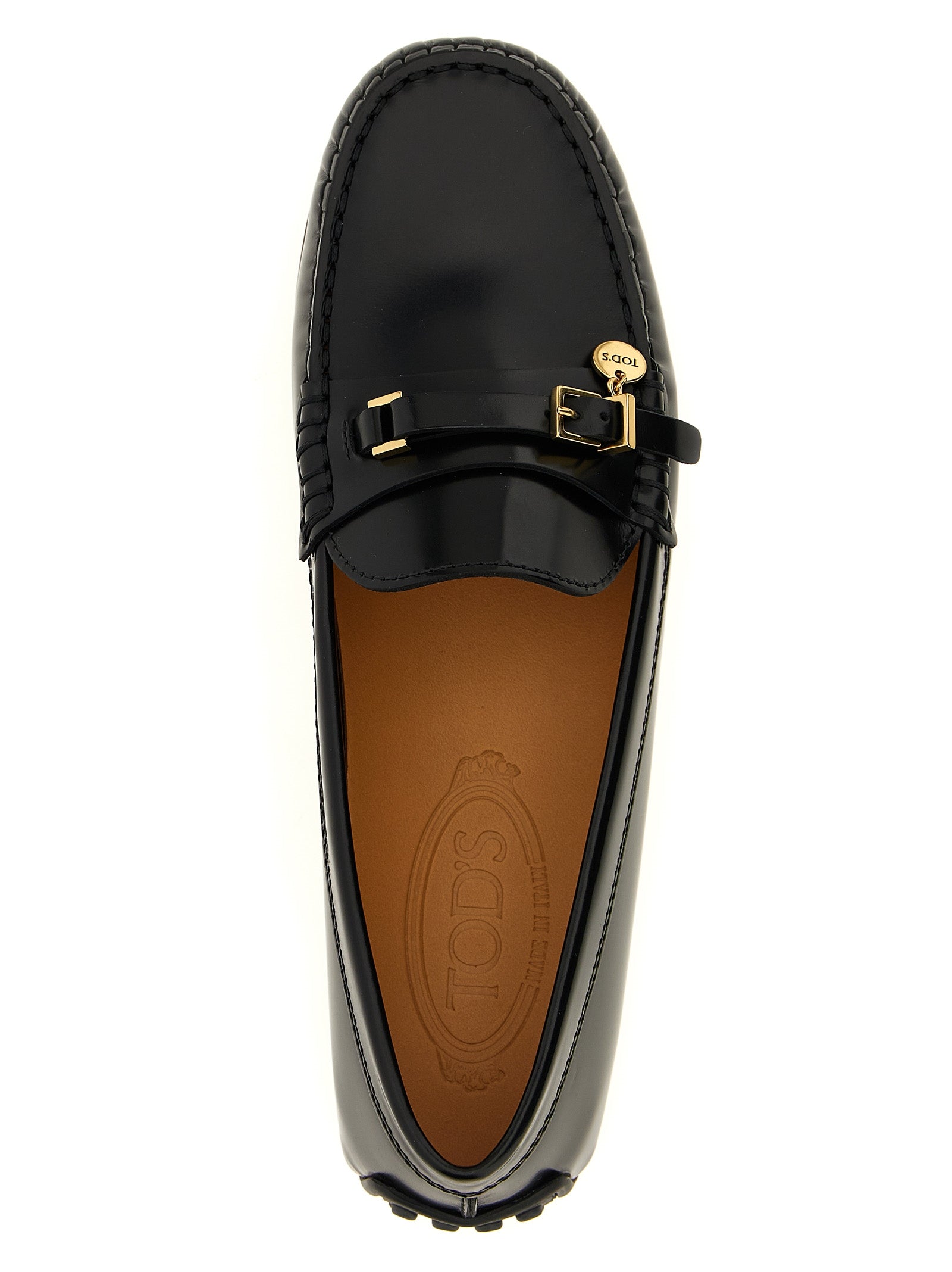 Tod's 100% calfskin leather loafers in black — view 4