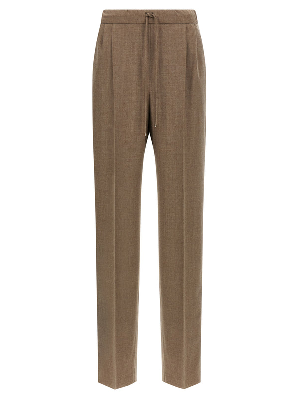 Max Mara 96% Cashmere trousers in gray