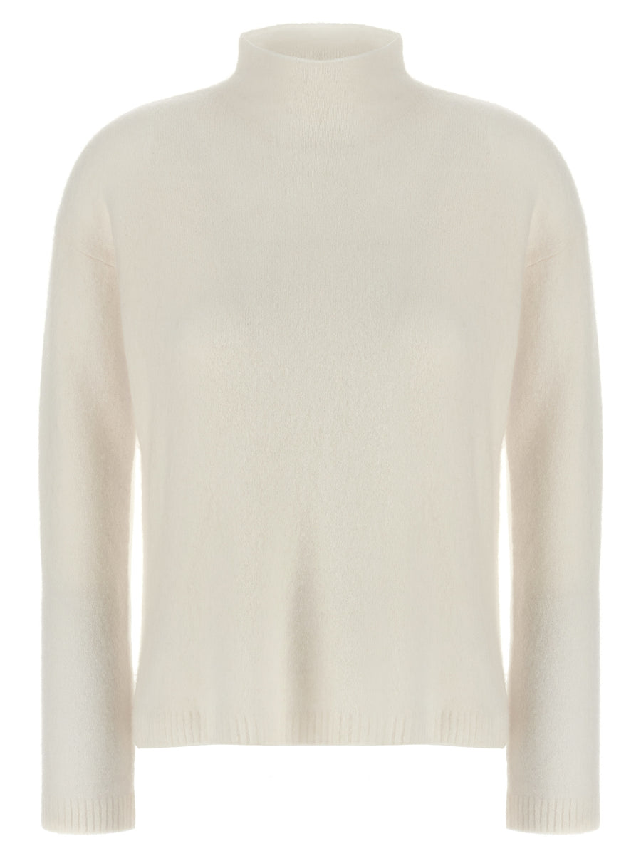 Max Mara 76% Cashmere sweater in white