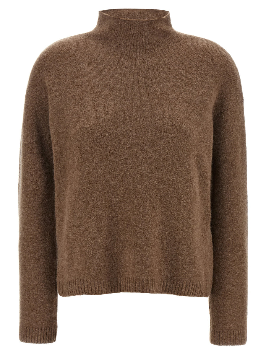 Max Mara 76% Cashmere sweater in brown