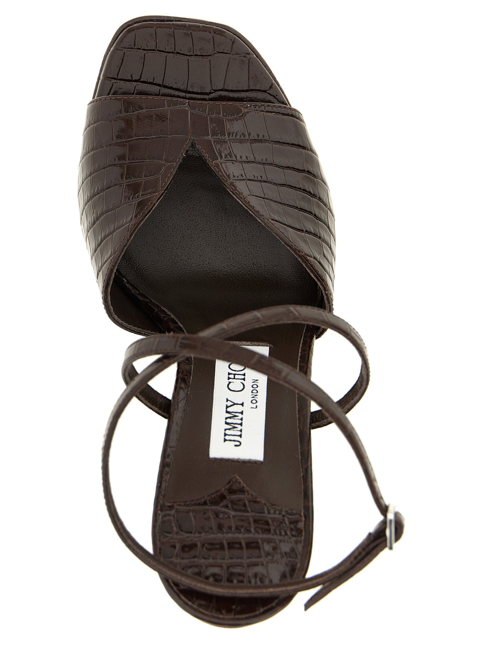 Jimmy Choo 78% Leather sandal in brown — view 4