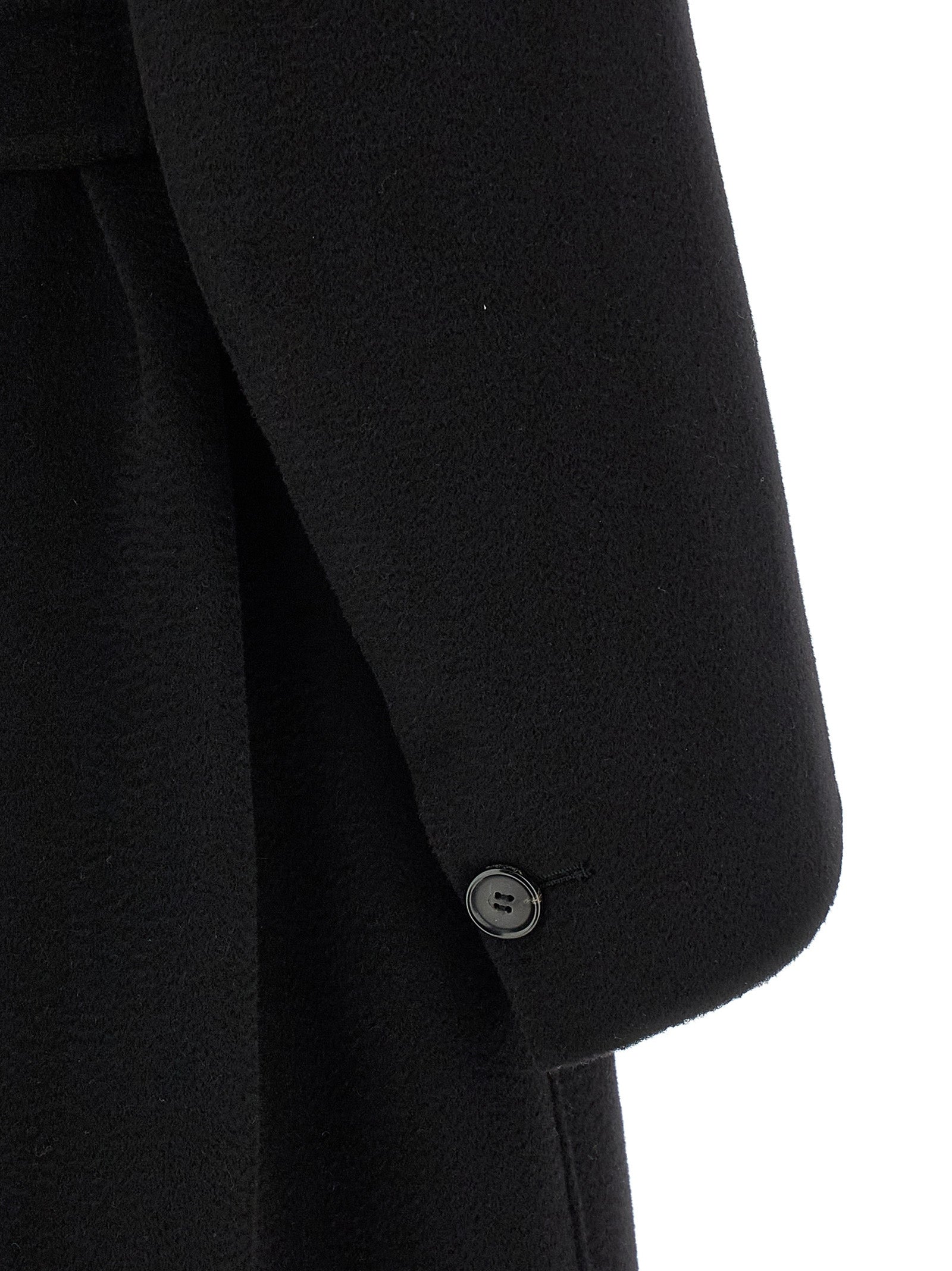 'S Max Mara 70% virgin wool coat in black — view 4