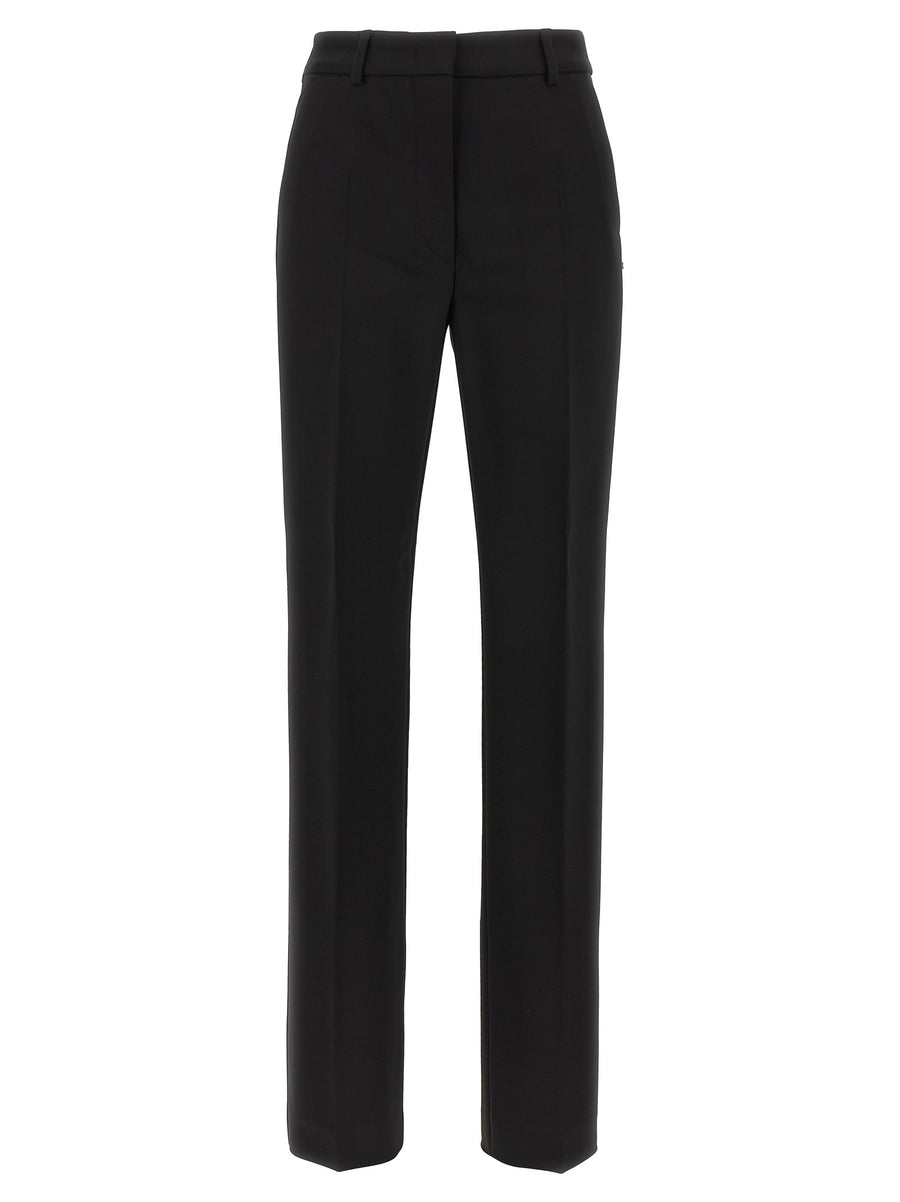 Sportmax 97% viscose trousers in black