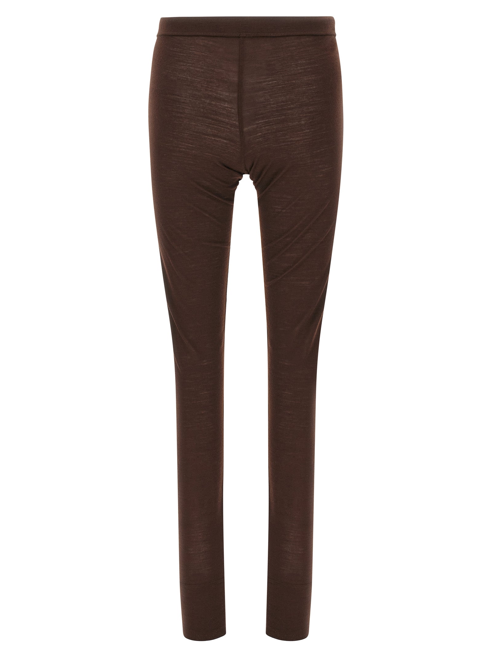 Jil Sander 55% polyester leggings in brown — view 2