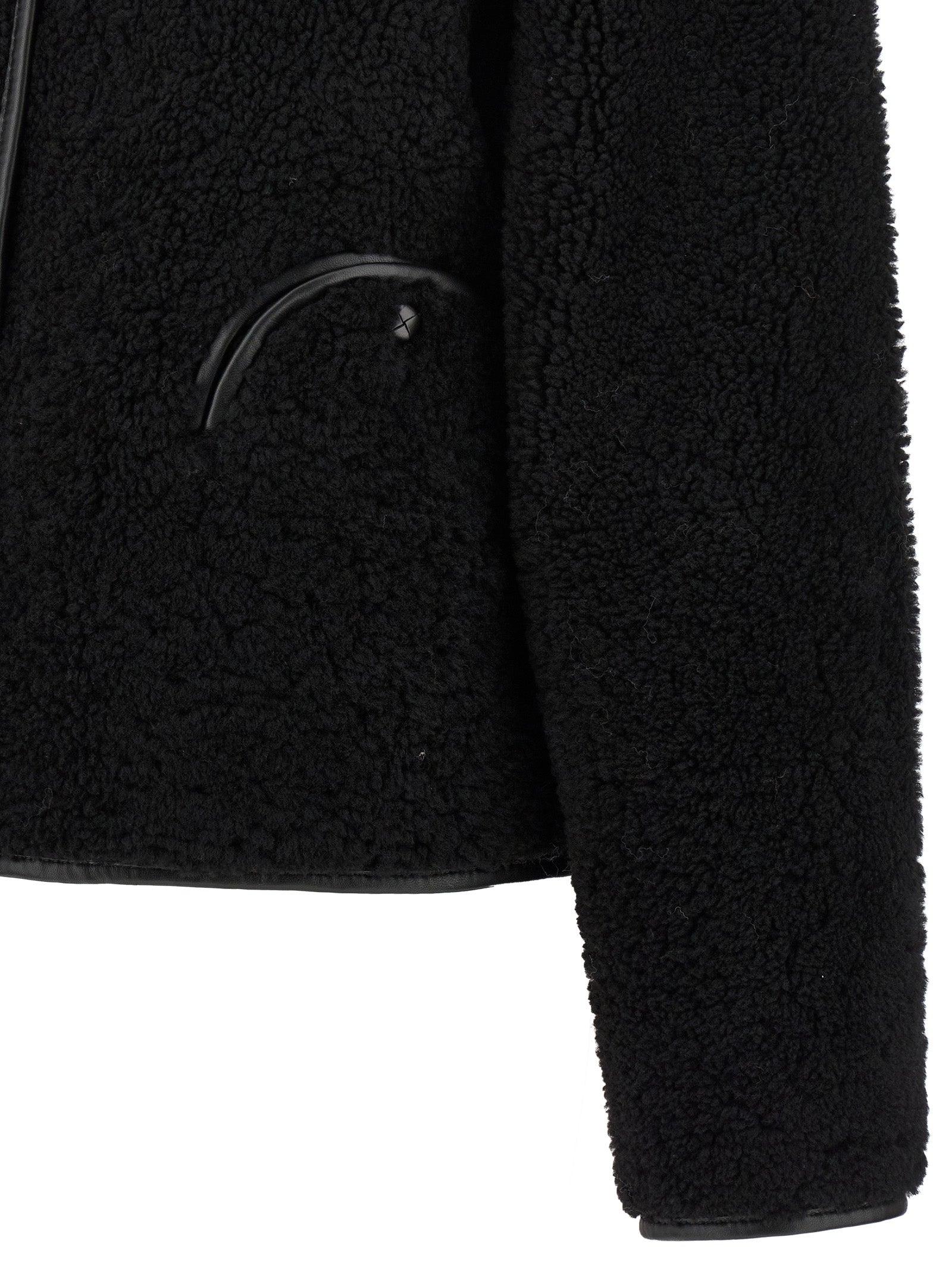 Blazé Milano 100% lamb leather jacket in black — view 5