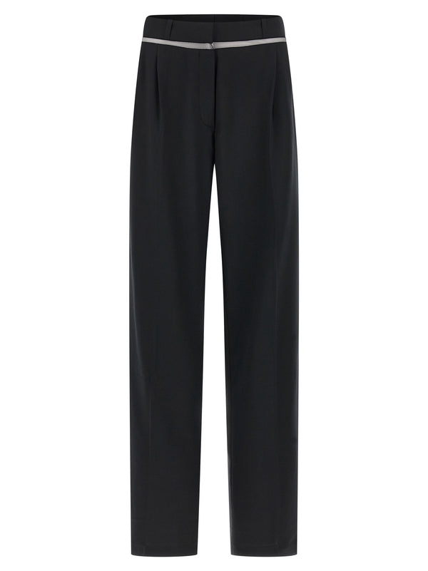 Nensi Dojaka 43% virgin wool trousers in black