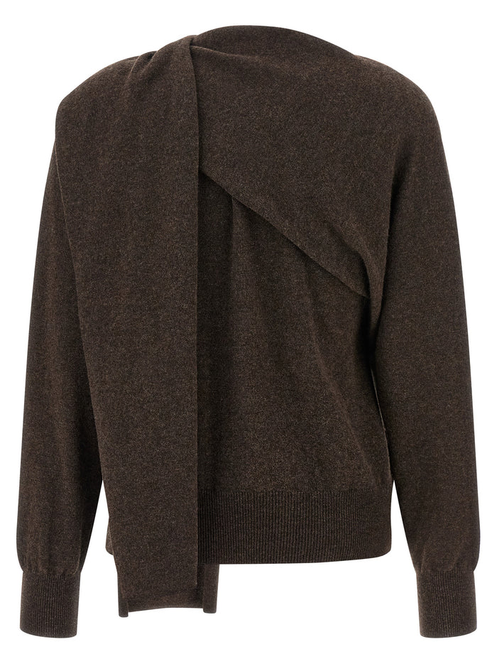 Ferragamo 100% Cashmere cardigan in brown — view 2