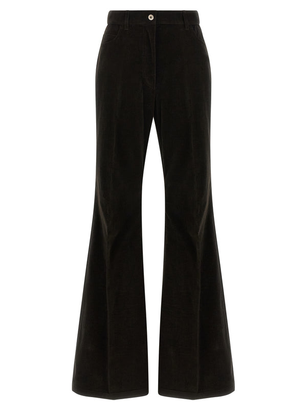 Ferragamo 98% Cotton trousers in brown