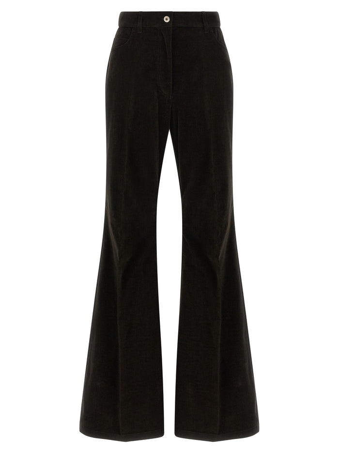 Ferragamo 98% Cotton trousers in brown