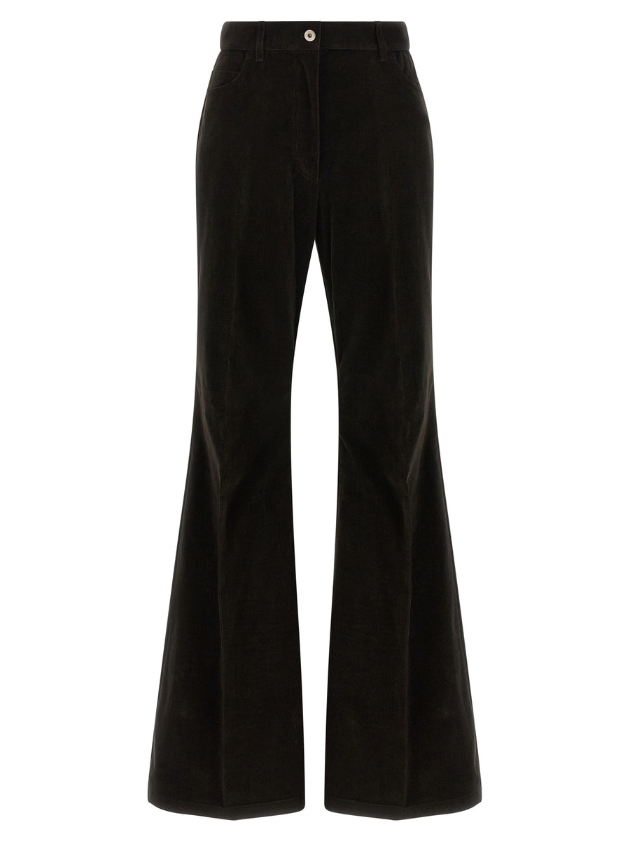 Ferragamo 98% Cotton trousers in brown